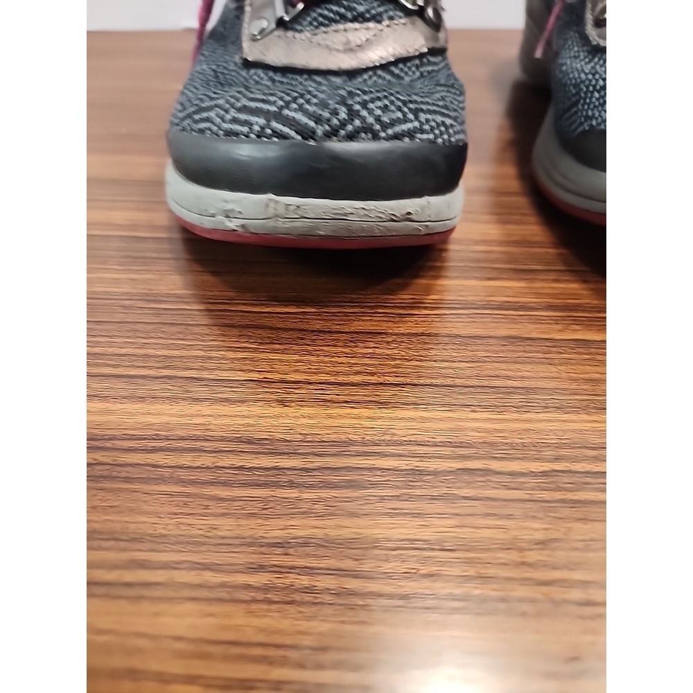 Bzees Hotshot Hiking Boots Womens 9.5 M Horizon Gray Fabric Comfort Gel Lace Up - Picture 2 of 11